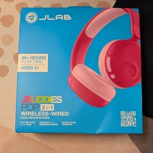 JLab JBuddies Pop Kids Wireless Headphones - Pink